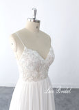 Ivory wedding dress, lace wedding dress, custom-made wedding dress