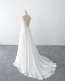 Ivory wedding dress, lace wedding dress, custom-made wedding dress