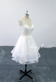 Ivory wedding dress, short dress, custom-made wedding dress