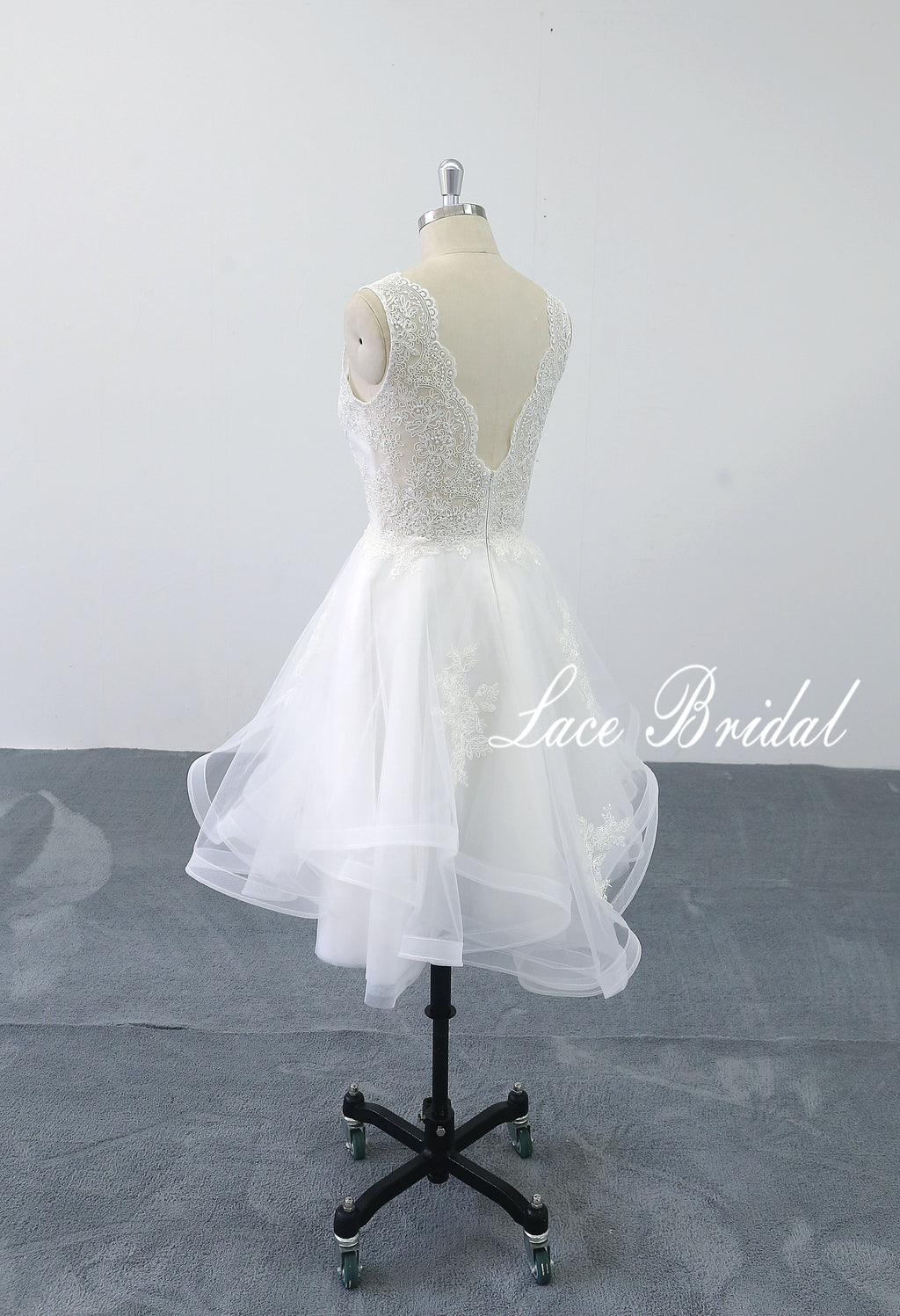 Vestido de novia color marfil, vestido corto, vestido de novia hecho a medida