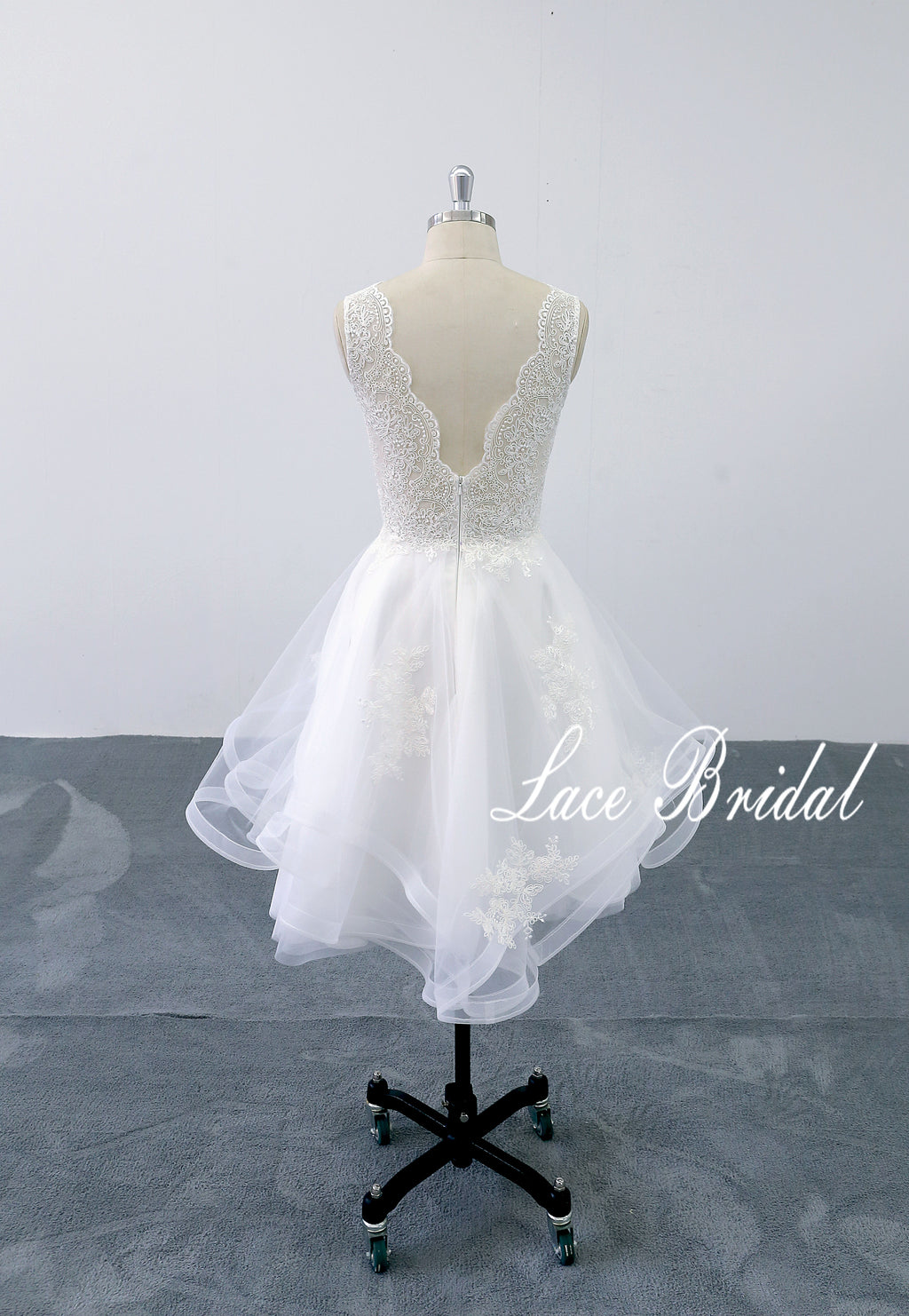 Vestido de novia color marfil, vestido corto, vestido de novia hecho a medida