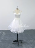 Ivory wedding dress, short dress, custom-made wedding dress