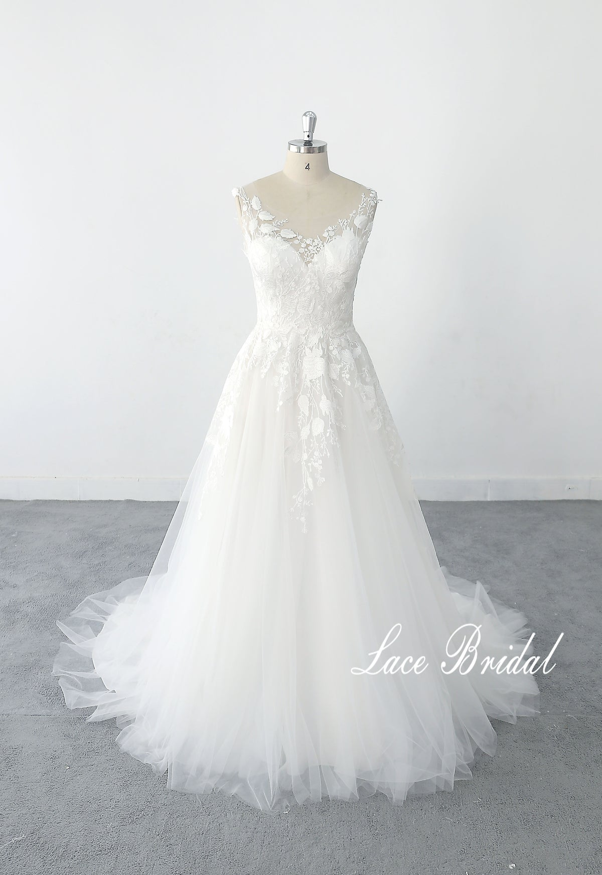 Vestido de novia color marfil, vestido de novia de encaje, vestido de novia hecho a medida
