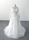 Ivory wedding dress, lace wedding dress, custom-made wedding dress