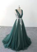Dark green wedding dress, black floral lace wedding dress, custom-made wedding dress