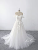 Ivory wedding dress, lace wedding dress, custom-made wedding dress