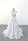 Ivory wedding dress, lace wedding dress, custom-made wedding dress