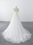 Ivory wedding dress, lace wedding dress, custom-made wedding dress