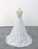 Ivory wedding dress, lace wedding dress, custom-made wedding dress