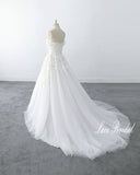 Ivory wedding dress, lace wedding dress, custom-made wedding dress