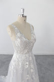 Ivory wedding dress, lace wedding dress, custom-made wedding dress
