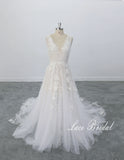 Ivory wedding dress, lace wedding dress, custom-made wedding dress