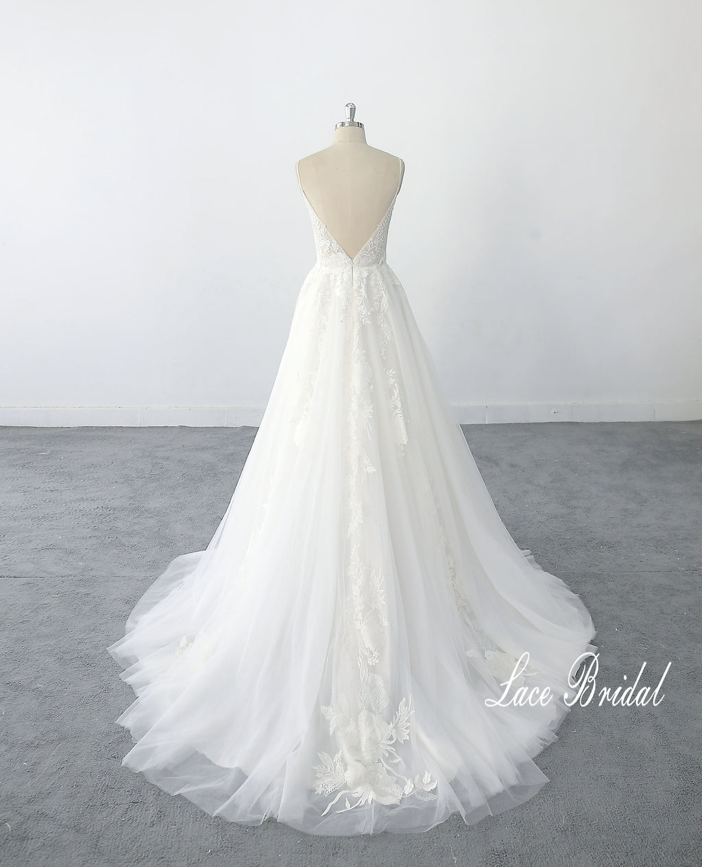 Vestido de novia color hueso, vestido de novia de encaje, vestido de novia hecho a medida