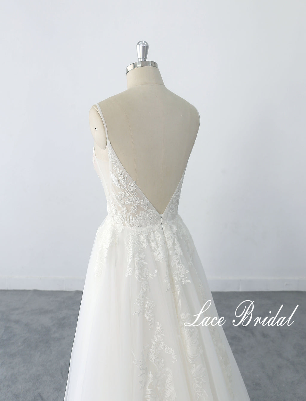 Vestido de novia color hueso, vestido de novia de encaje, vestido de novia hecho a medida