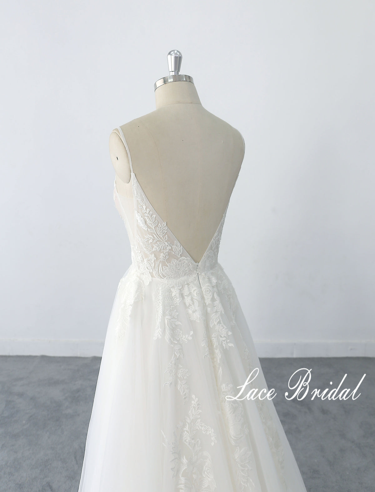 Vestido de novia color hueso, vestido de novia de encaje, vestido de novia hecho a medida