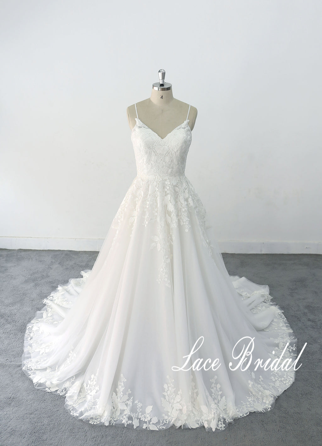 Vestido de novia marfil, vestido de novia de encaje, vestido de novia hecho a medida