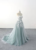 Dark green wedding dress, lace wedding dress, custom-made wedding dress